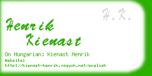henrik kienast business card